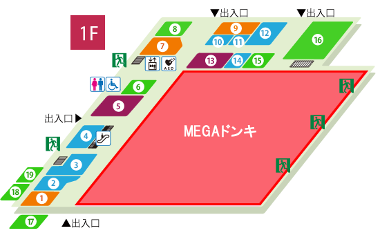 フロアMap1F